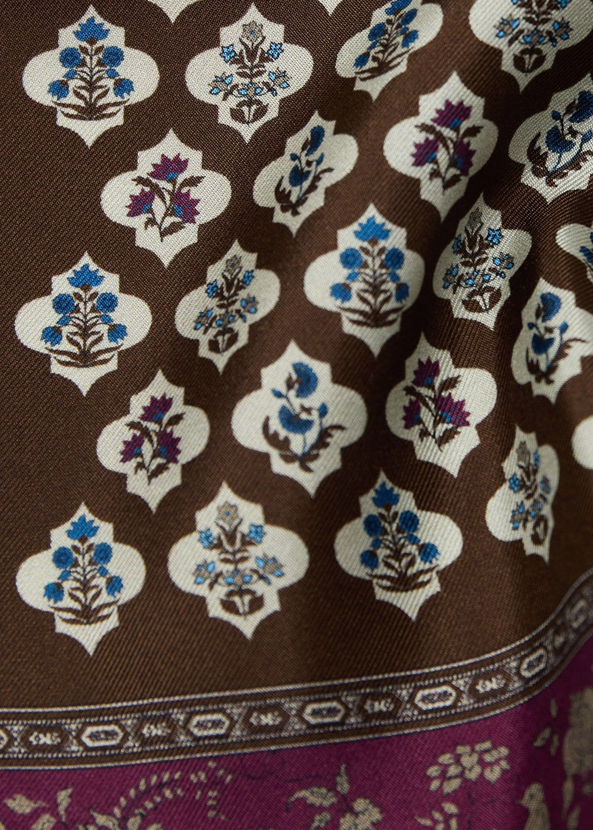 Paul Stuart Deals | Floral Medallion Silk Pocket Square