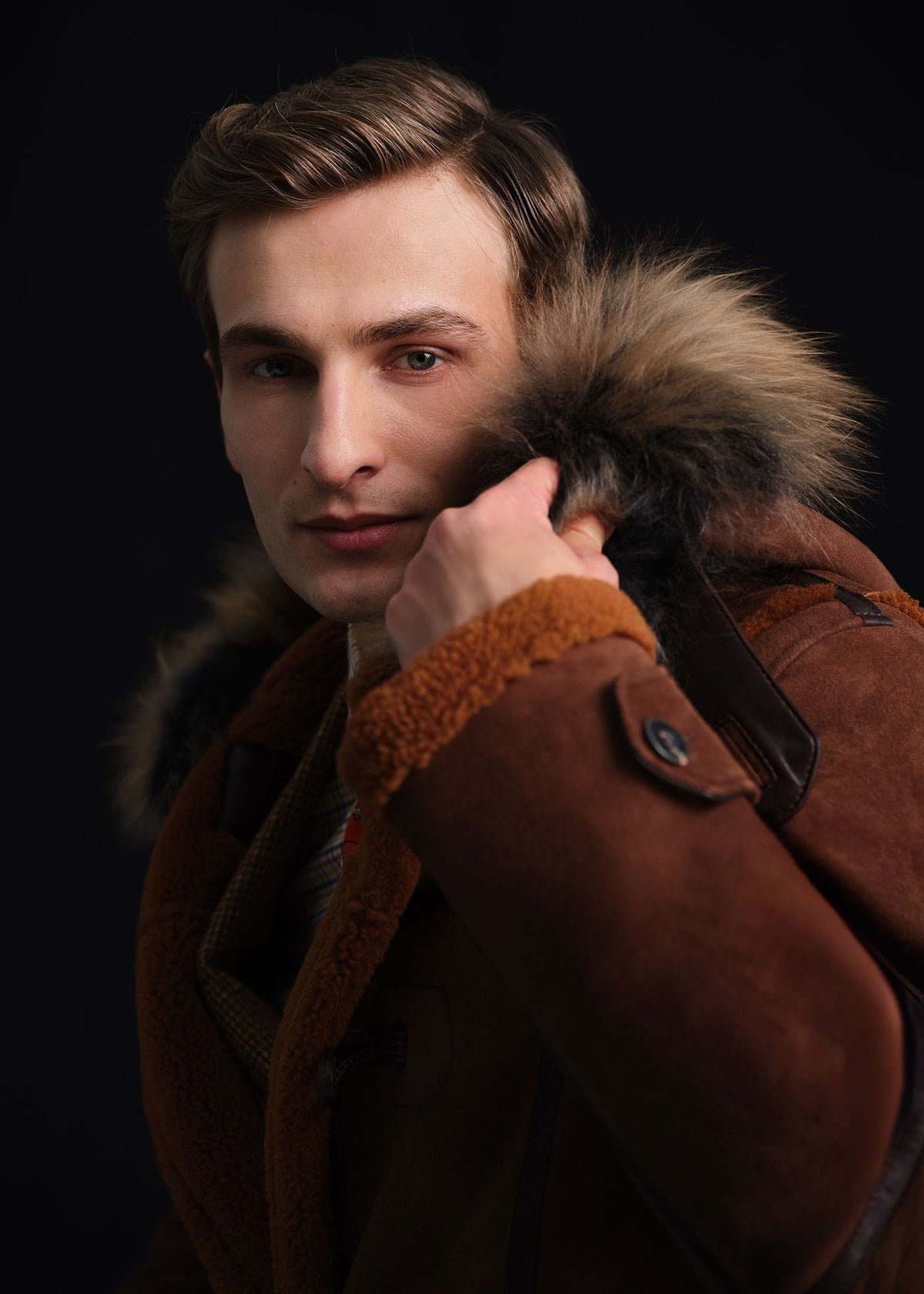Paul Stuart Latest | Shearling Toggle Coat