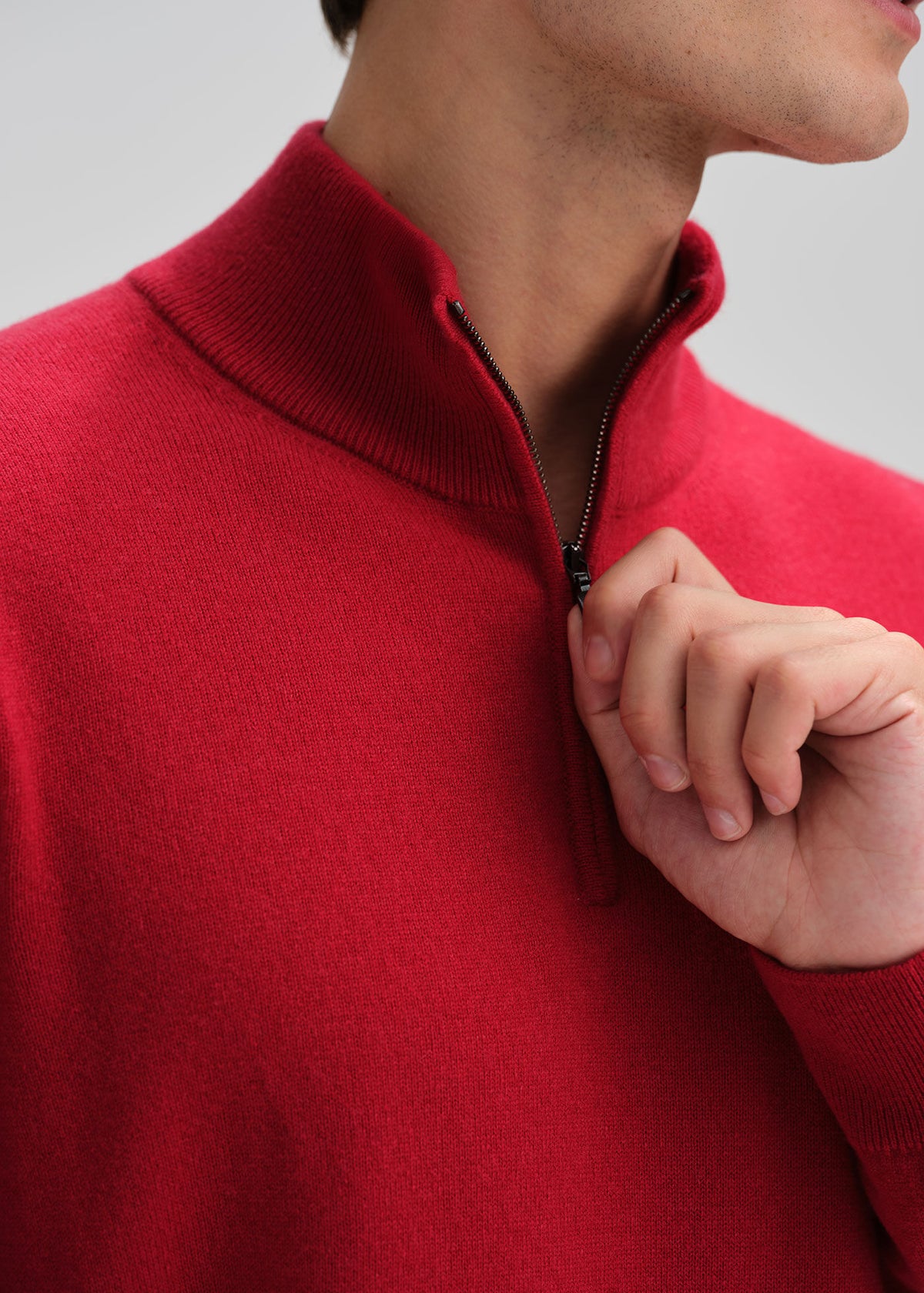 Paul Stuart Exclusive | Essential Cashmere Quarter Zip Sweater