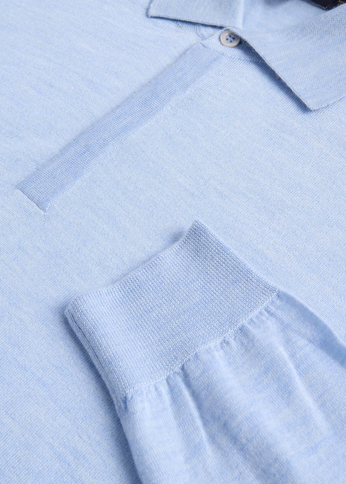 Paul Stuart Recommended | Cashmere & Silk Long Sleeve Polo