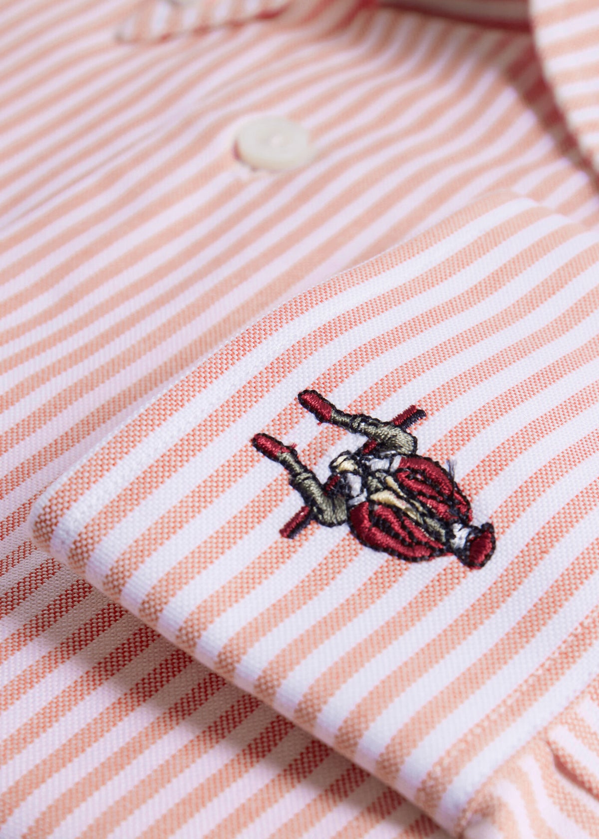 Paul Stuart Smart Buy | Striped Oxford Logo Sport Shirt