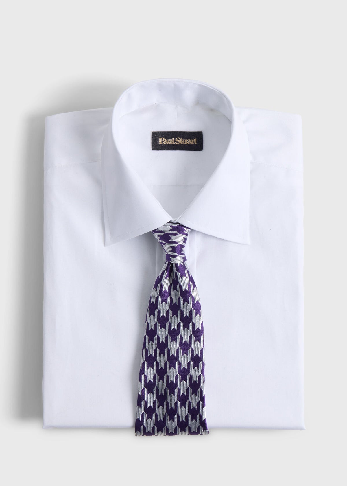 Paul Stuart Sale | Woven Silk Houndstooth Tie