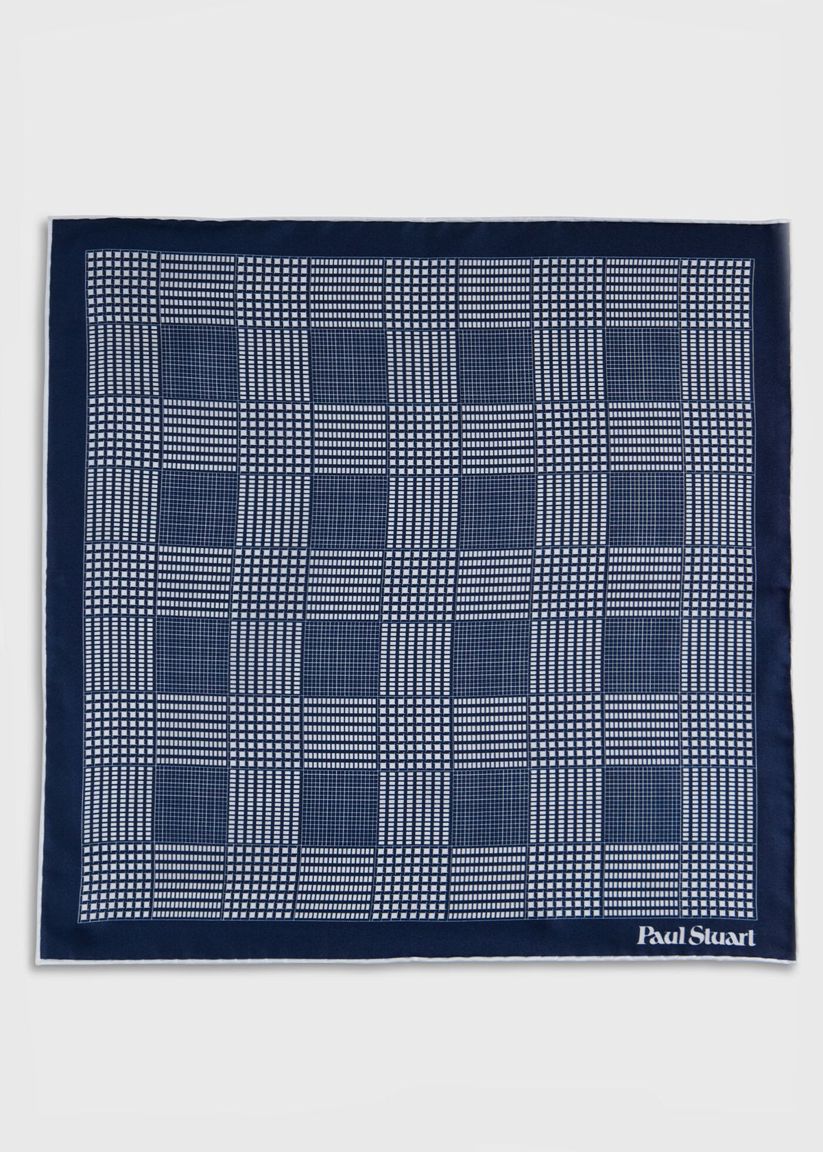Paul Stuart Best Price | Glen Plaid Silk Pocket Square