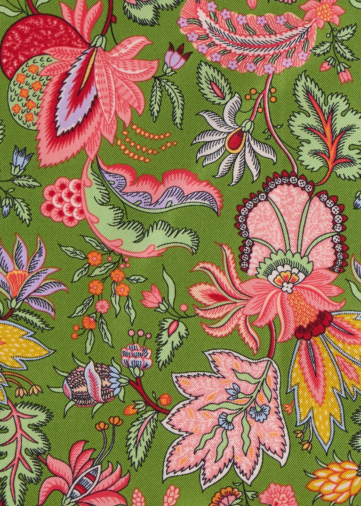 Paul Stuart Signature | Printed Silk Floral Pocket Square