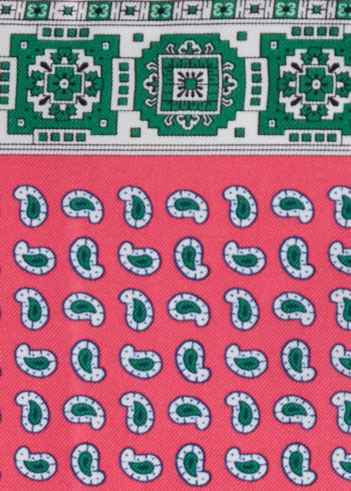 Paul Stuart Best Seller | Printed Silk Geometric Pocket Square