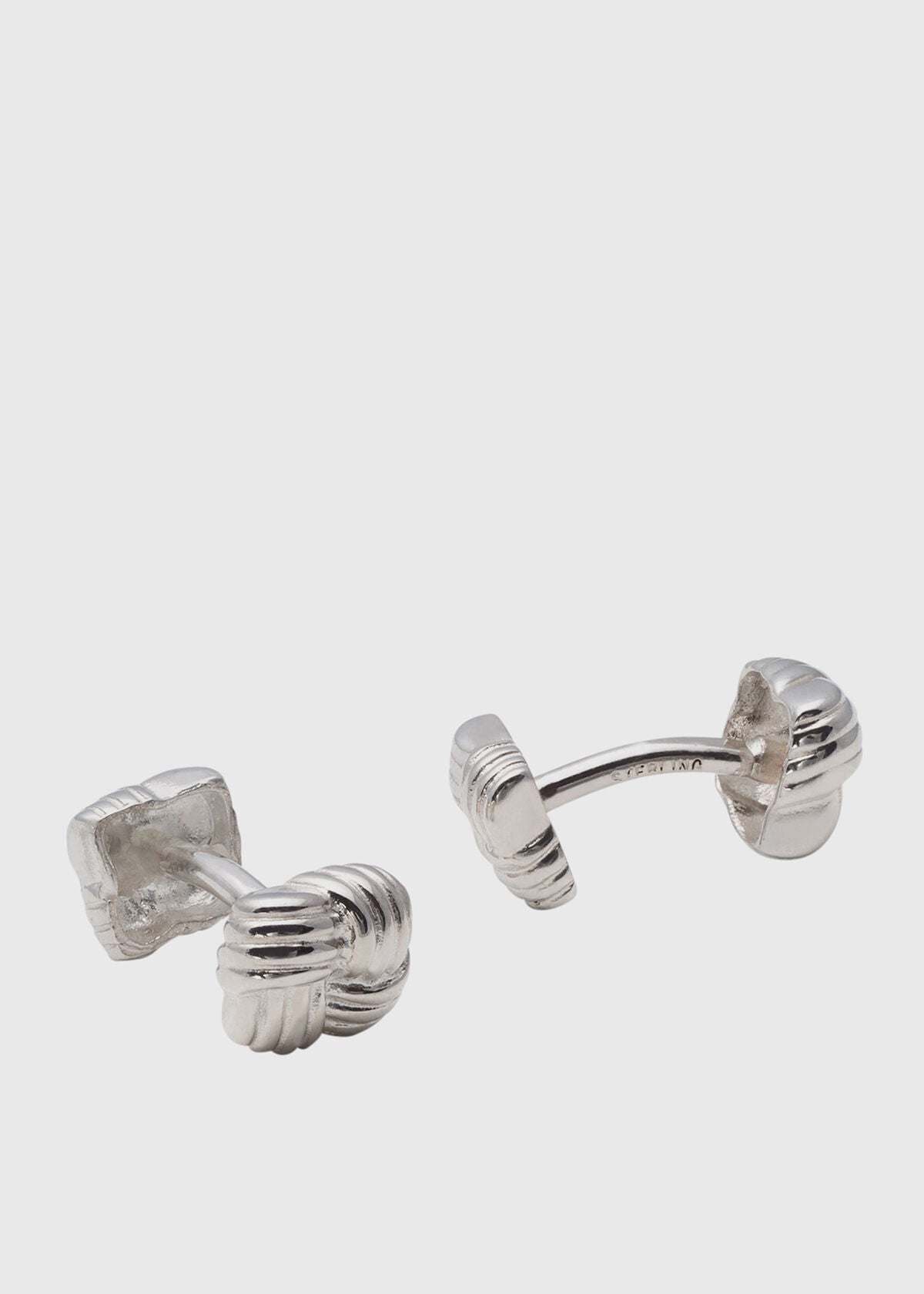 Paul Stuart Best Price | Sterling Silver Square Basketweave Cufflinks