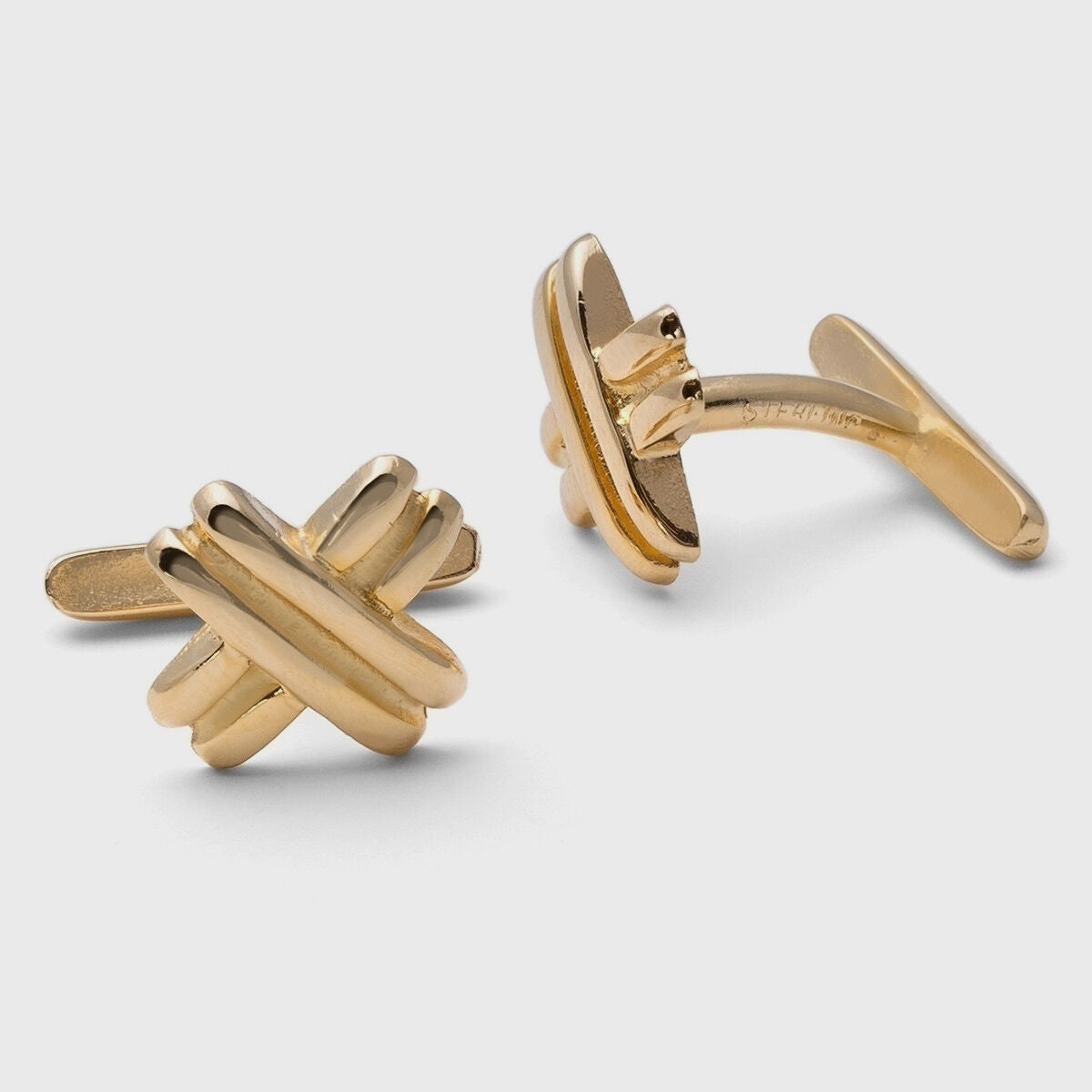 Paul Stuart Great Value | Gold Vermeil "X" Cufflinks