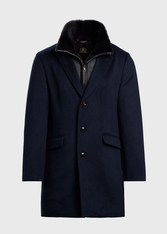 Paul Stuart Smart Buy | Wool Coat with Shearling Gilet