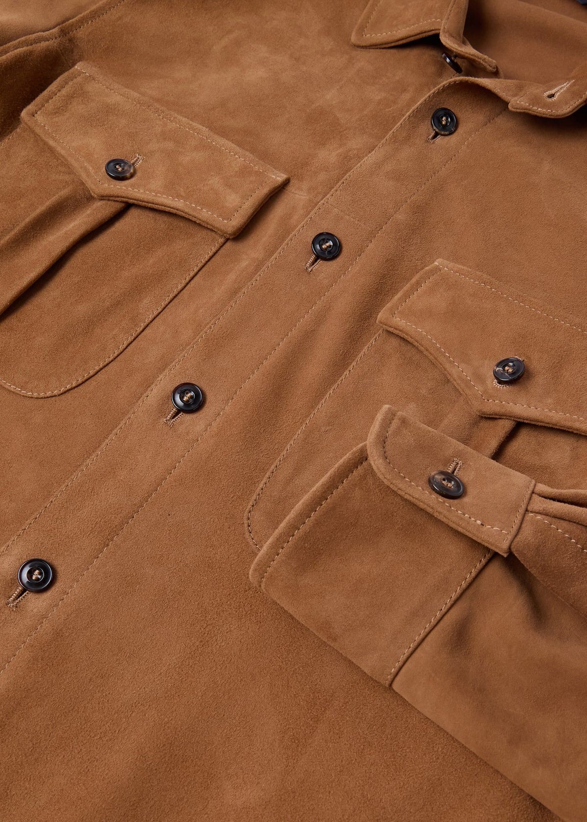 Paul Stuart Featured | Suede Outershirt