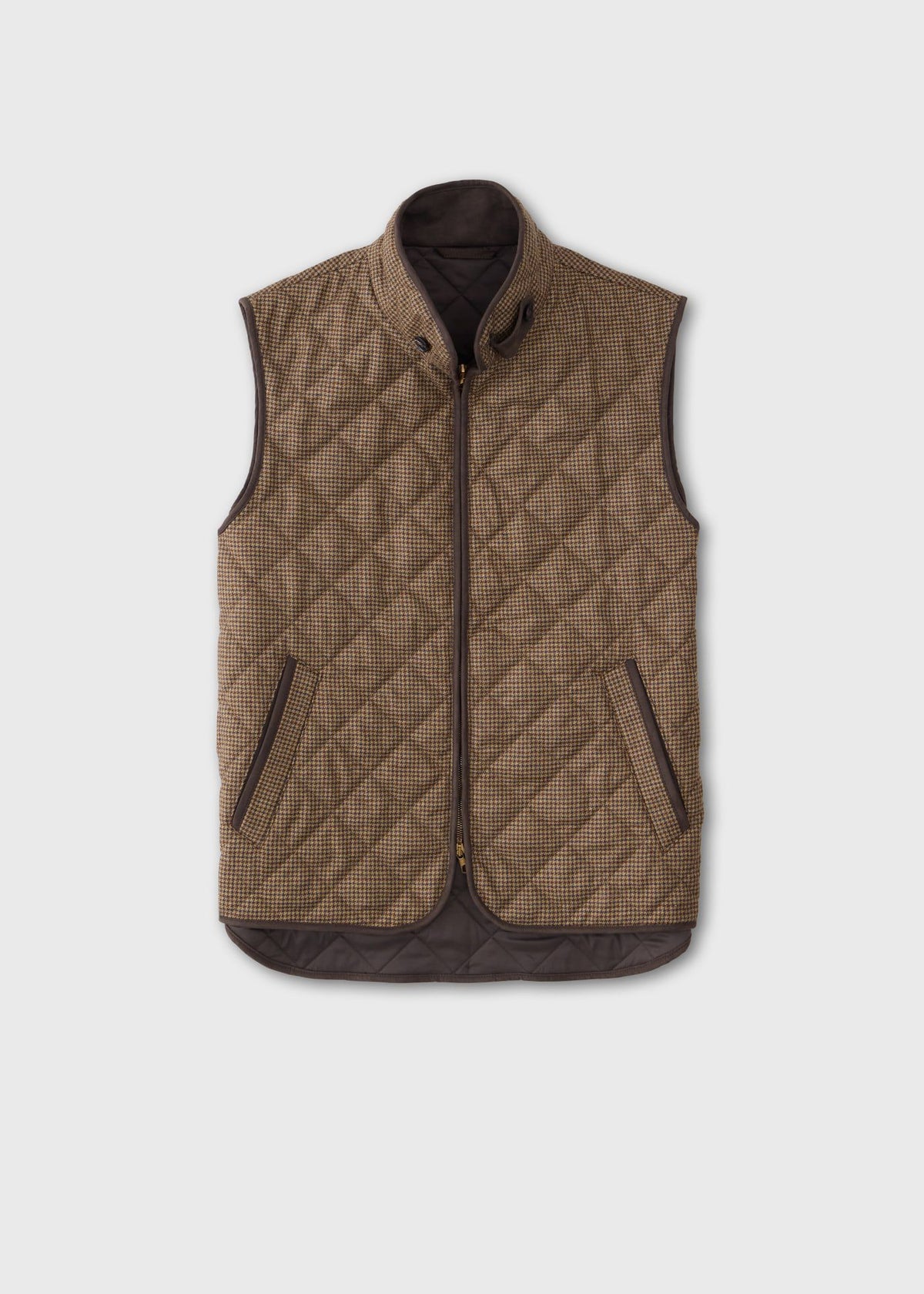 Paul Stuart Best Price | Wool Check Quilted Vest