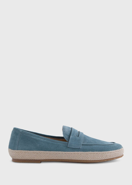 Paul Stuart Recommended | LLoyd Suede Penny Loafer Espadrille