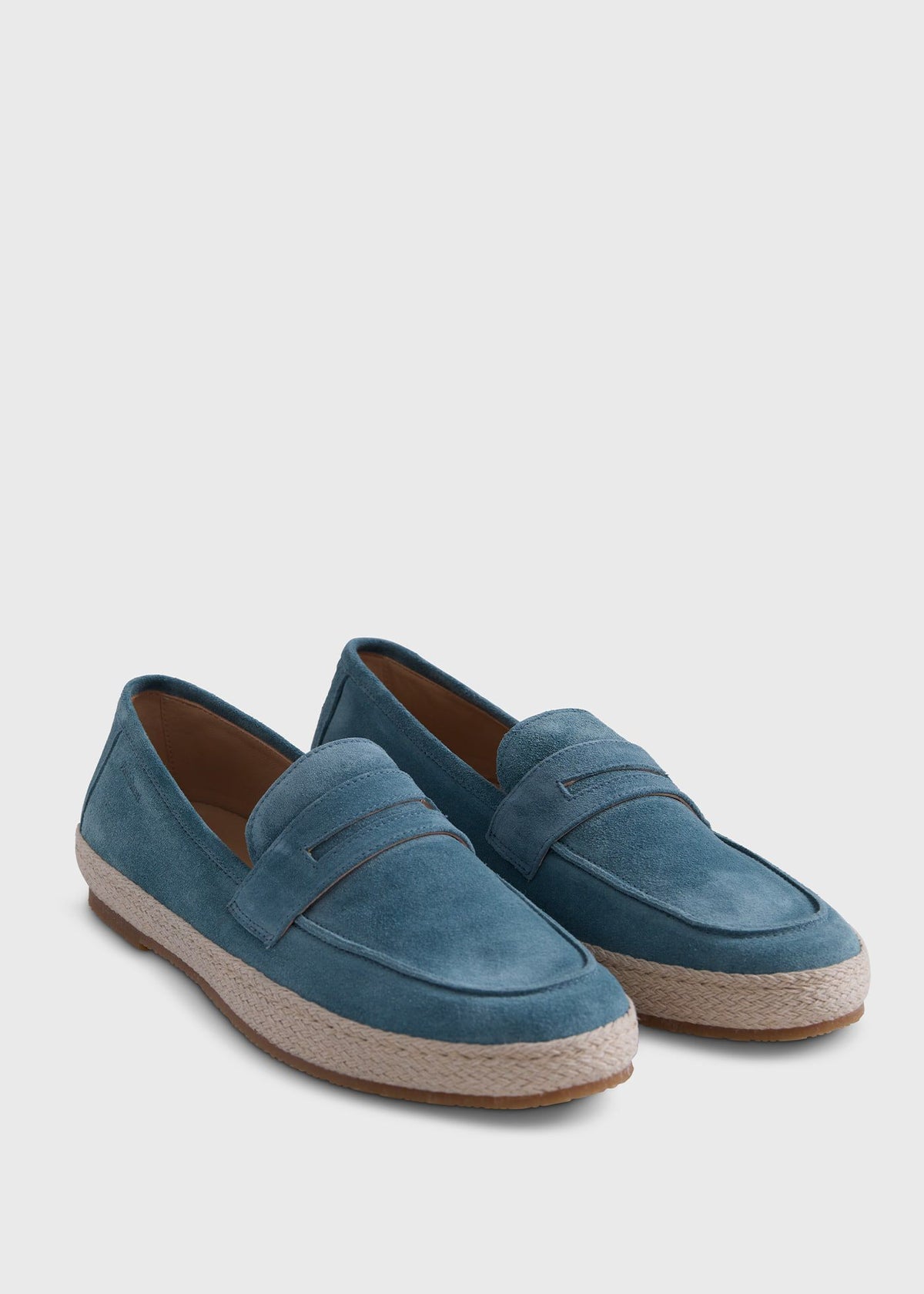 Paul Stuart Recommended | LLoyd Suede Penny Loafer Espadrille