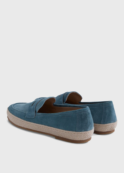 Paul Stuart Recommended | LLoyd Suede Penny Loafer Espadrille