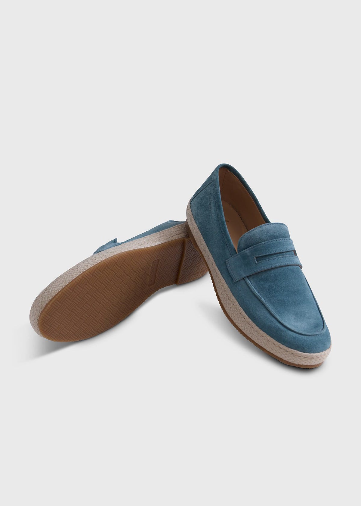 Paul Stuart Recommended | LLoyd Suede Penny Loafer Espadrille