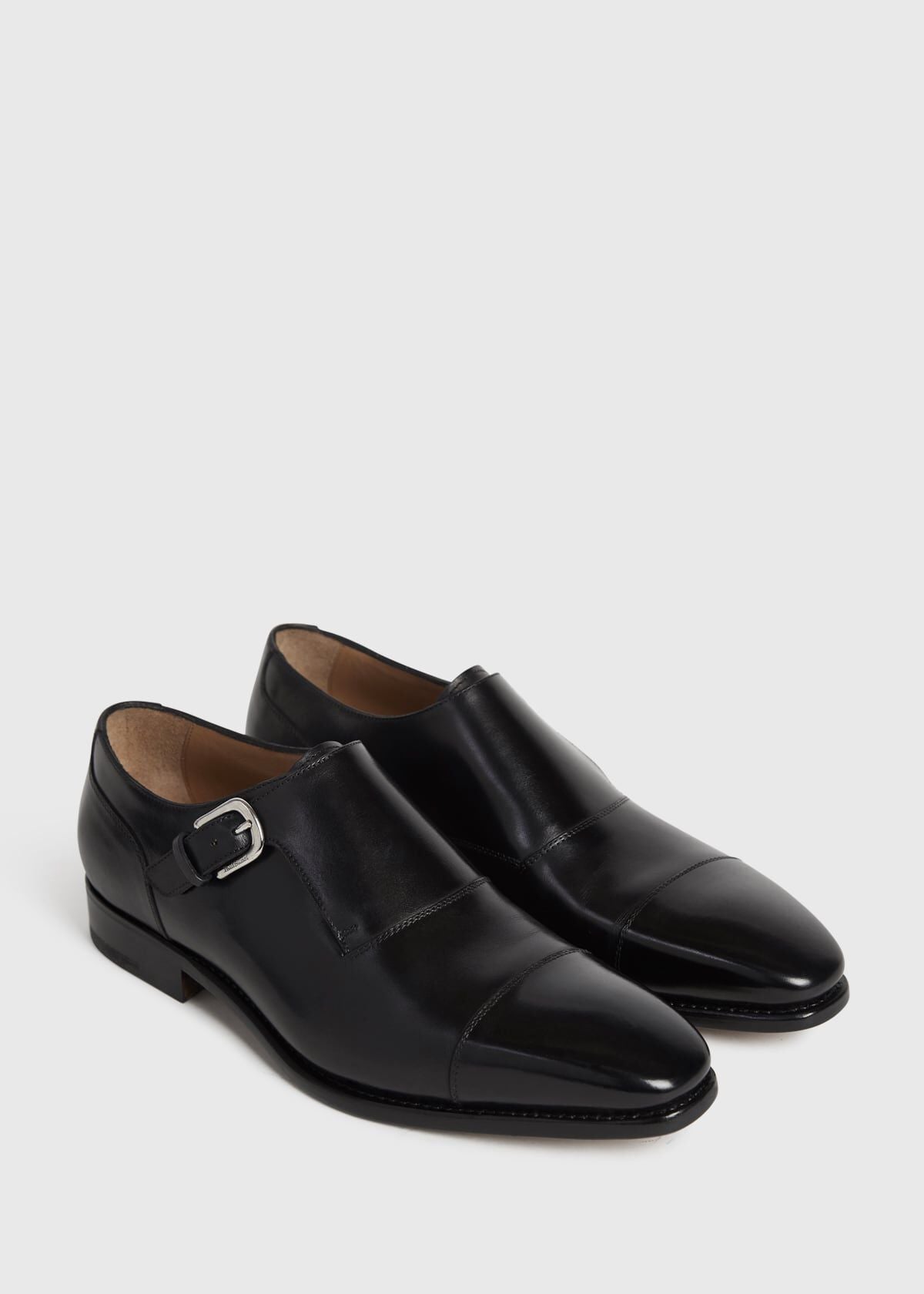 Paul Stuart Signature | Giordano Leather Monk Strap