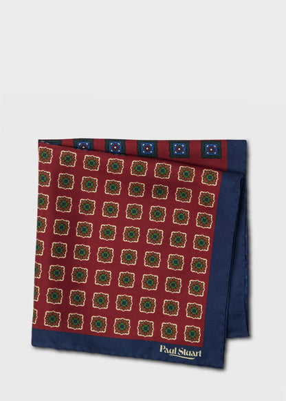 Paul Stuart Hot Sale | Patchwork Foulard Silk Pocket Square