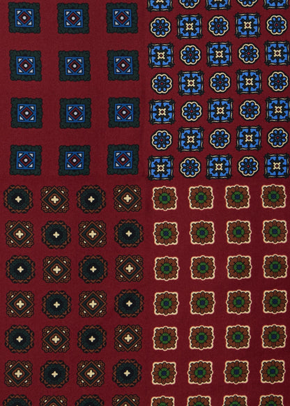 Paul Stuart Hot Sale | Patchwork Foulard Silk Pocket Square