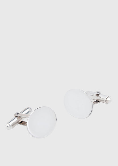Paul Stuart Best Price | Sterling Silver Polished Oval Cufflinks