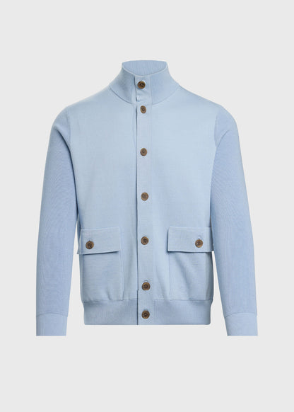 Paul Stuart Featured | Silk & Cotton Blouson Cardigan