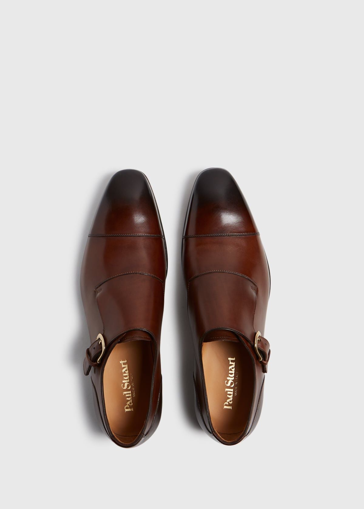 Paul Stuart Classic | Giordano Leather Monk Strap
