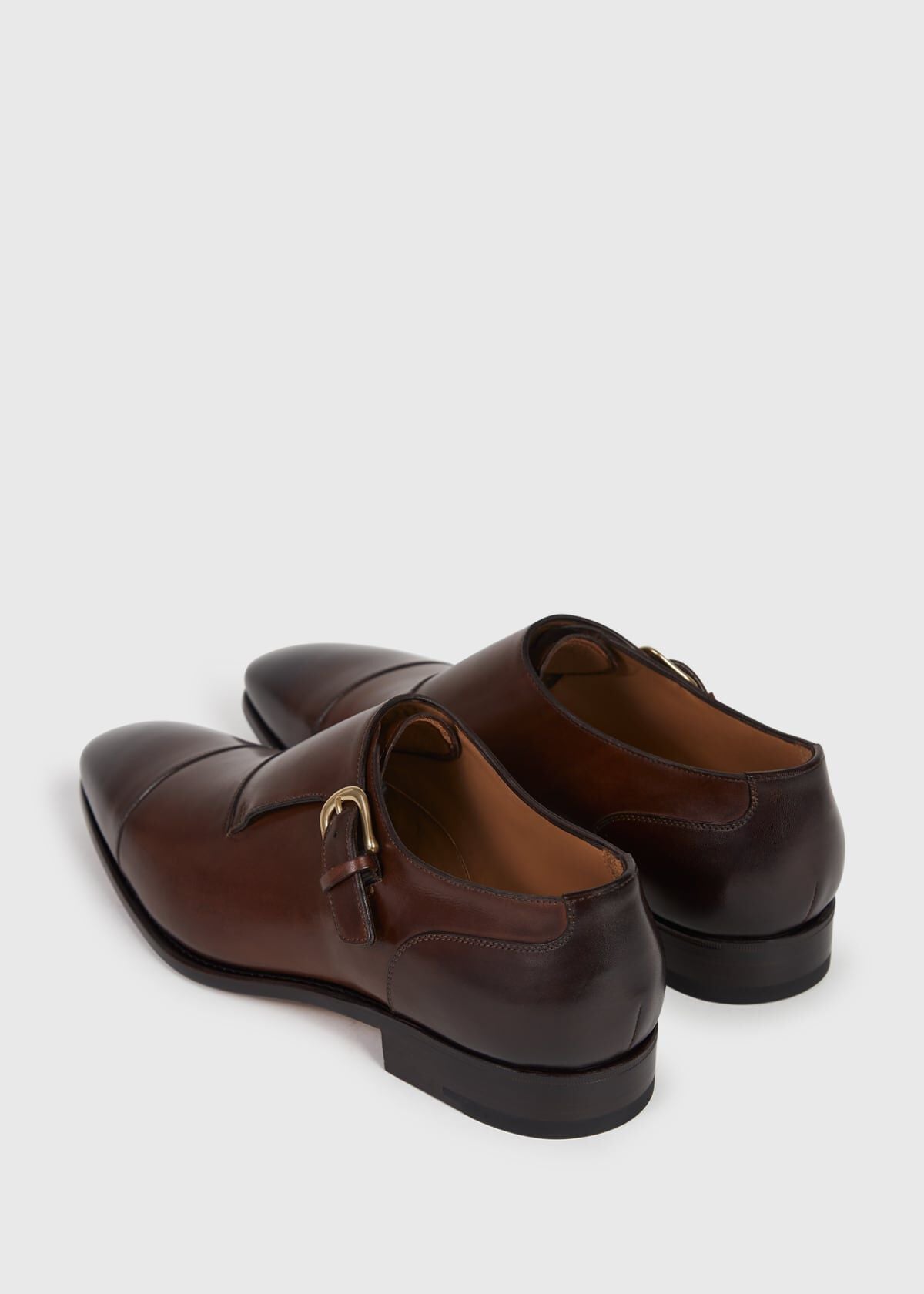 Paul Stuart Classic | Giordano Leather Monk Strap