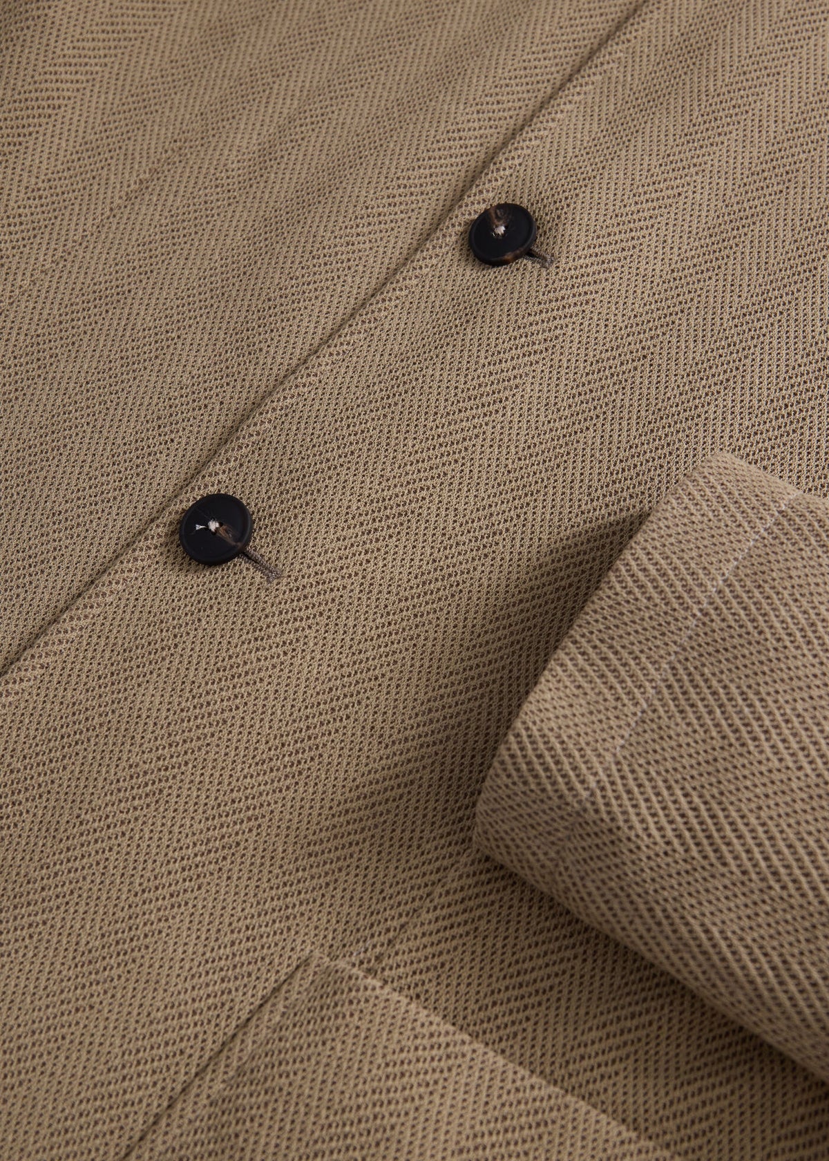 Paul Stuart Latest | Stand Collar Herringbone Knit Jacket