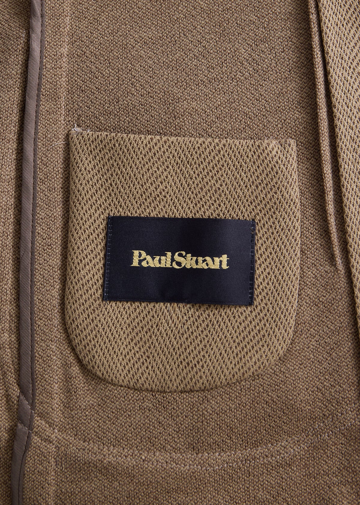 Paul Stuart Latest | Stand Collar Herringbone Knit Jacket
