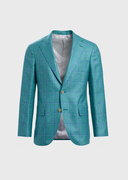 Paul Stuart Best Price | Silk & Cashmere Deco Windowpane Jacket