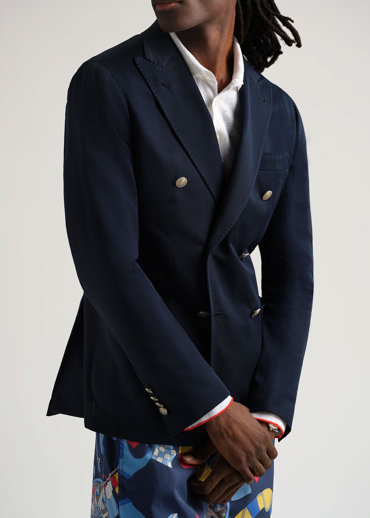 Paul Stuart Discount | Lightweight Double Breasted Blazer