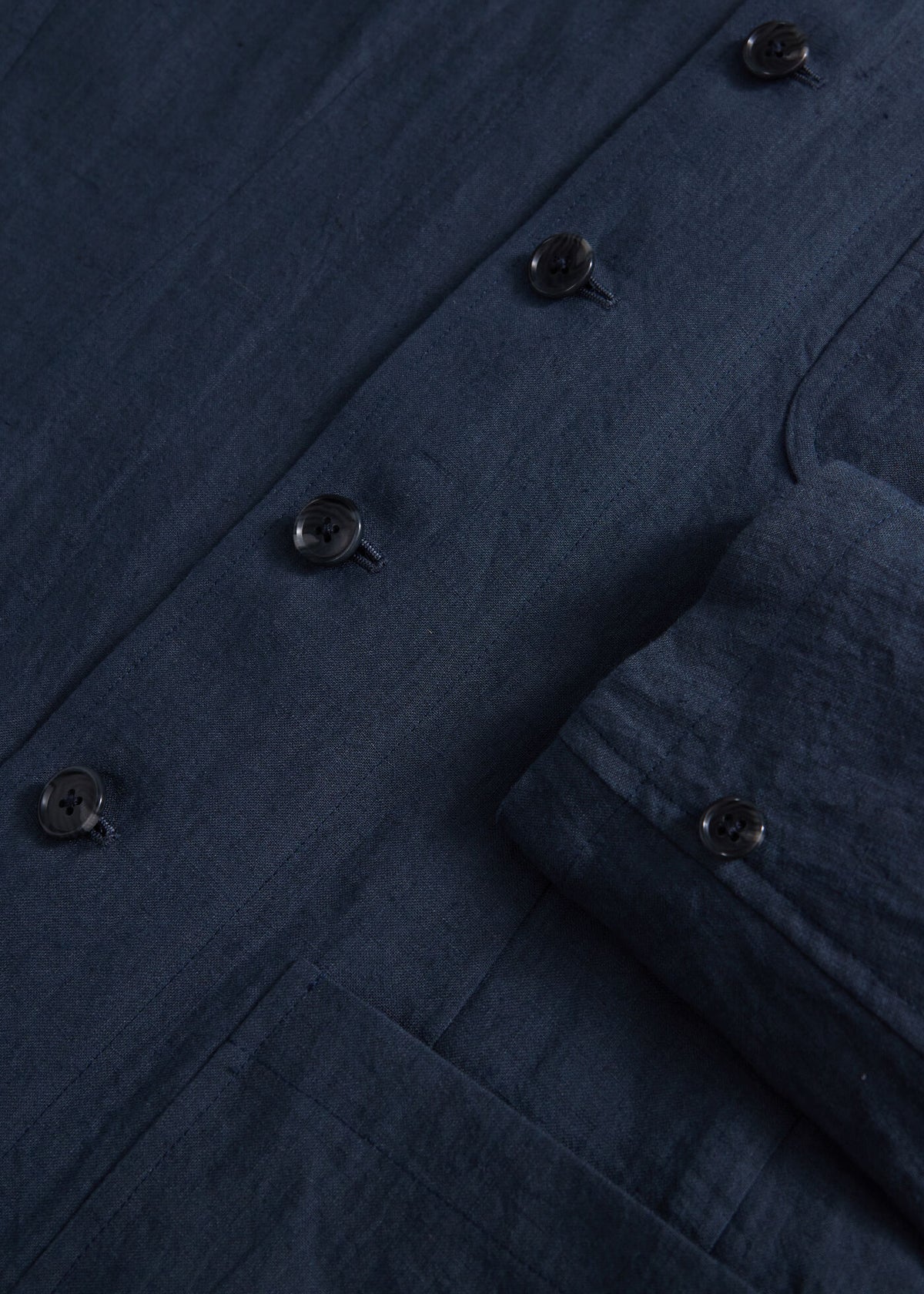 Paul Stuart Hot Sale | Linen Stand Collar Jacket