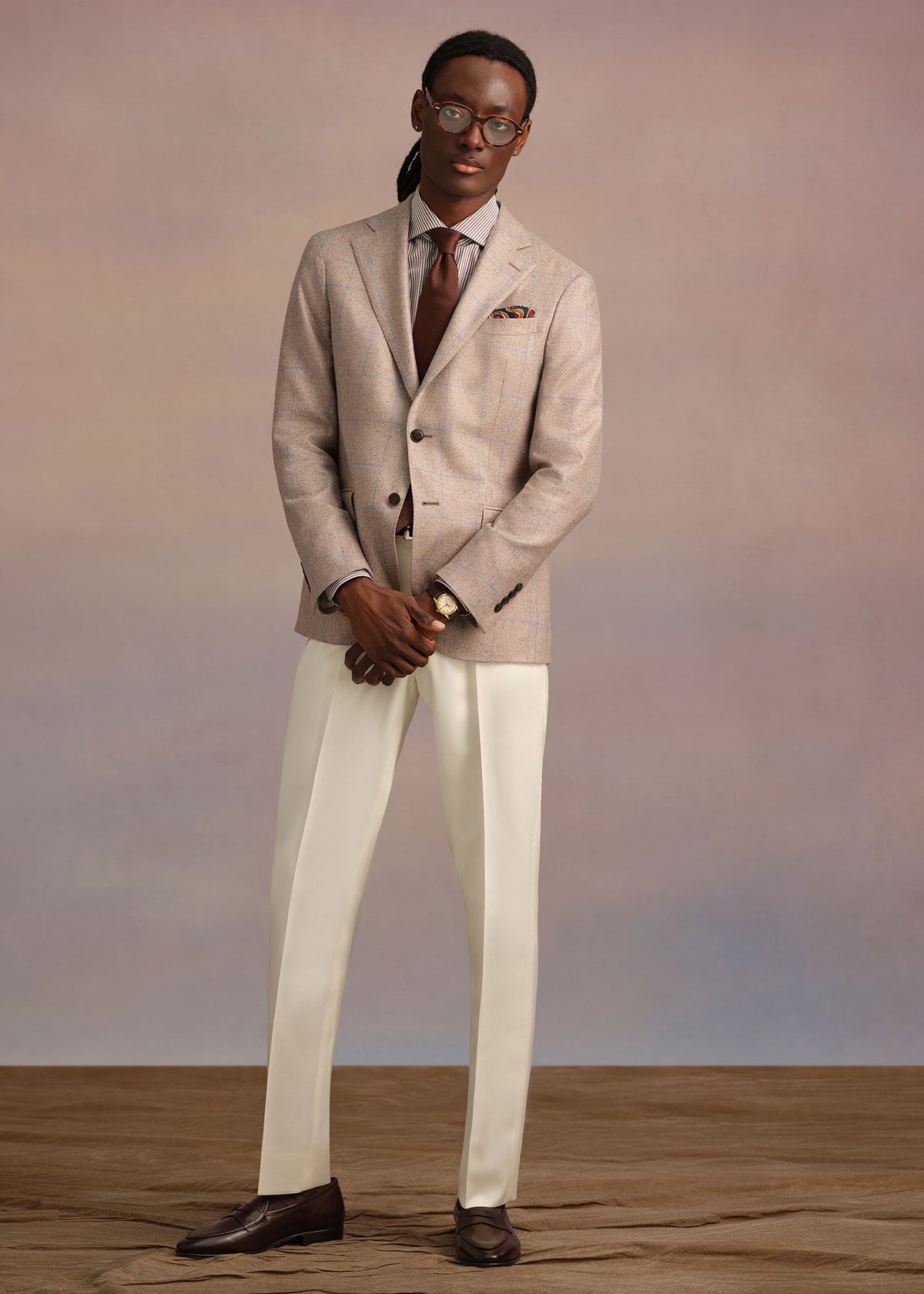 Paul Stuart Essential | Silk Windowpane Summer Jacket