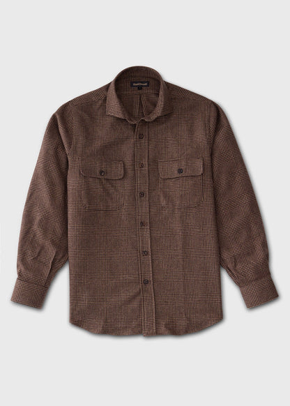 Paul Stuart New | Glen Plaid Cashmere Overshirt