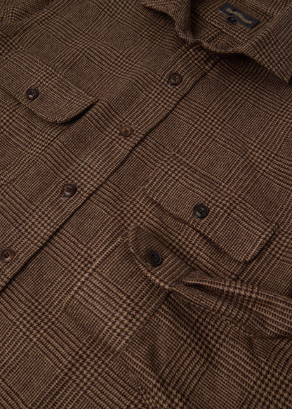 Paul Stuart New | Glen Plaid Cashmere Overshirt