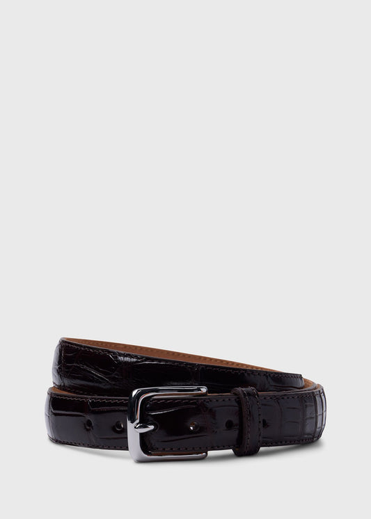 Paul Stuart Smart Buy | American Alligator Belt with Nickel Buckle