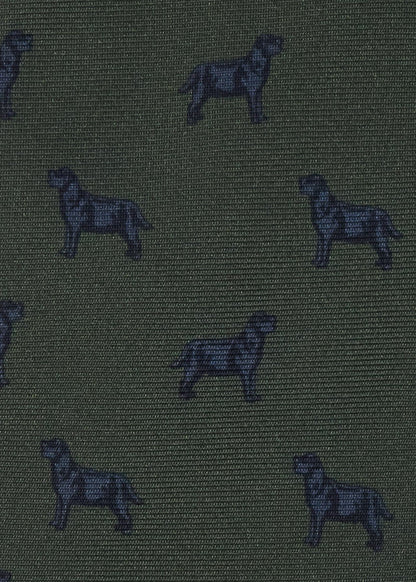 Paul Stuart Quality | Black Lab Silk Tie