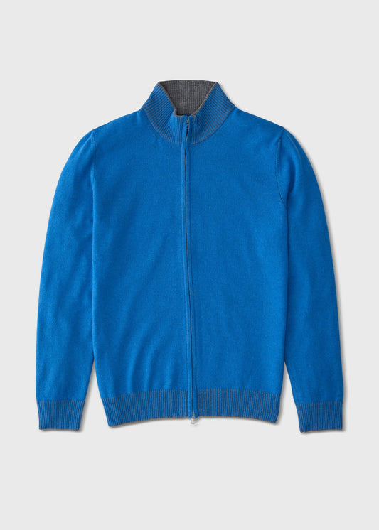 Paul Stuart Premium | Wool Blend Full-Zip Sweater