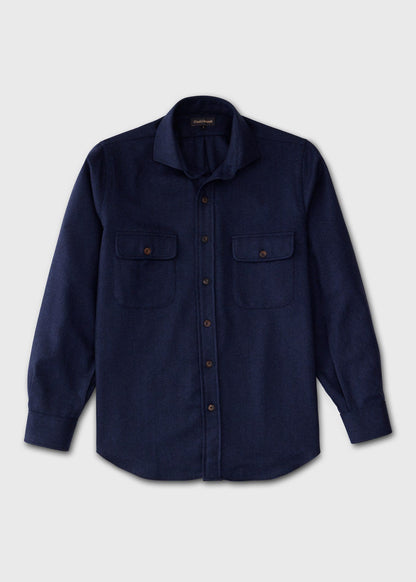 Paul Stuart Discount | Herringbone Cashmere Overshirt