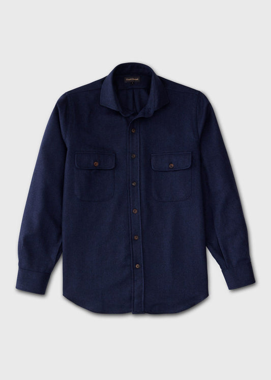 Paul Stuart Discount | Herringbone Cashmere Overshirt