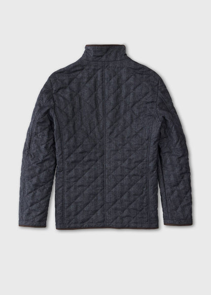 Paul Stuart Trusted | Wool Herringbone Quilted Jacket