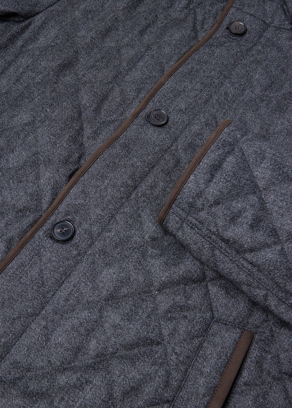 Paul Stuart Trusted | Wool Herringbone Quilted Jacket