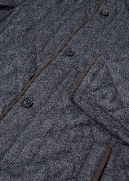 Paul Stuart Trusted | Wool Herringbone Quilted Jacket