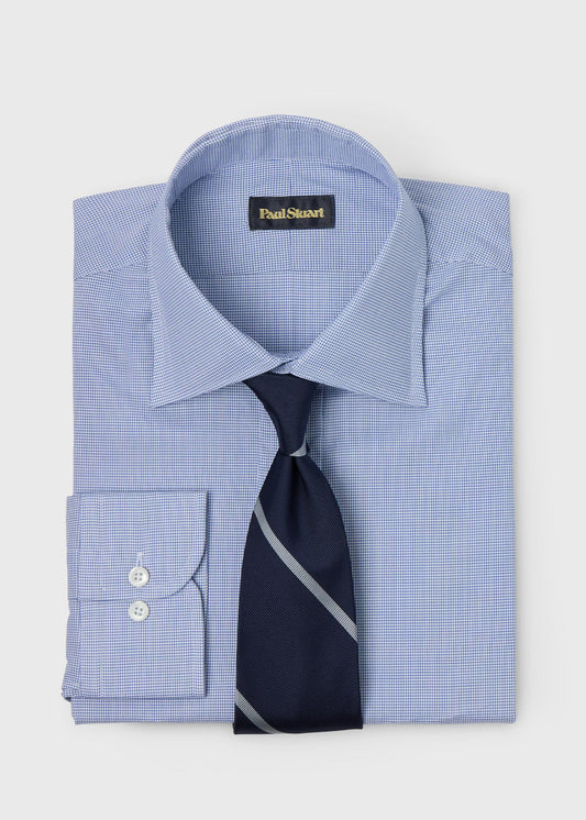 Paul Stuart Smart Buy | Micro Check Spread Collar Dress Shirt