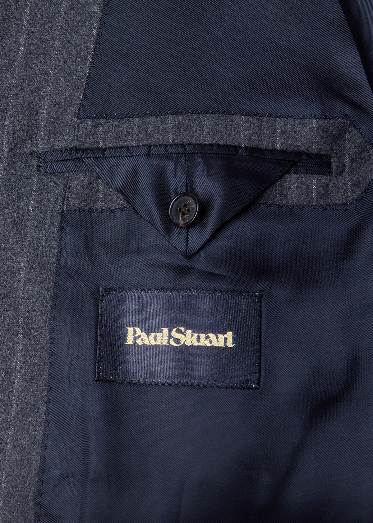 Paul Stuart Latest | Double-Breasted Chalk Stripe Suit