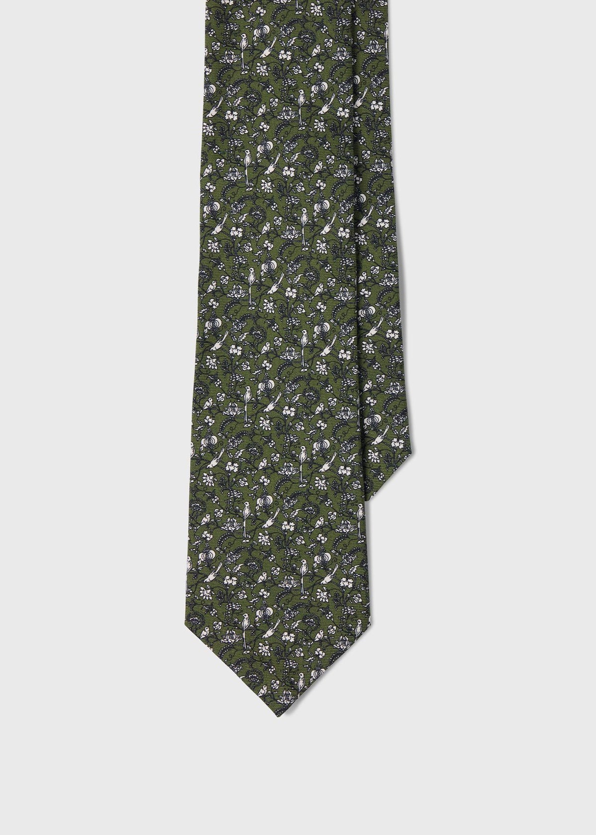 Paul Stuart Recommended | Floral Bird SIik Tie