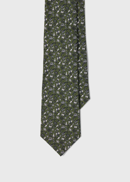 Paul Stuart Recommended | Floral Bird SIik Tie