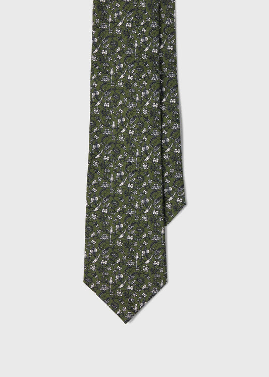 Paul Stuart Recommended | Floral Bird SIik Tie