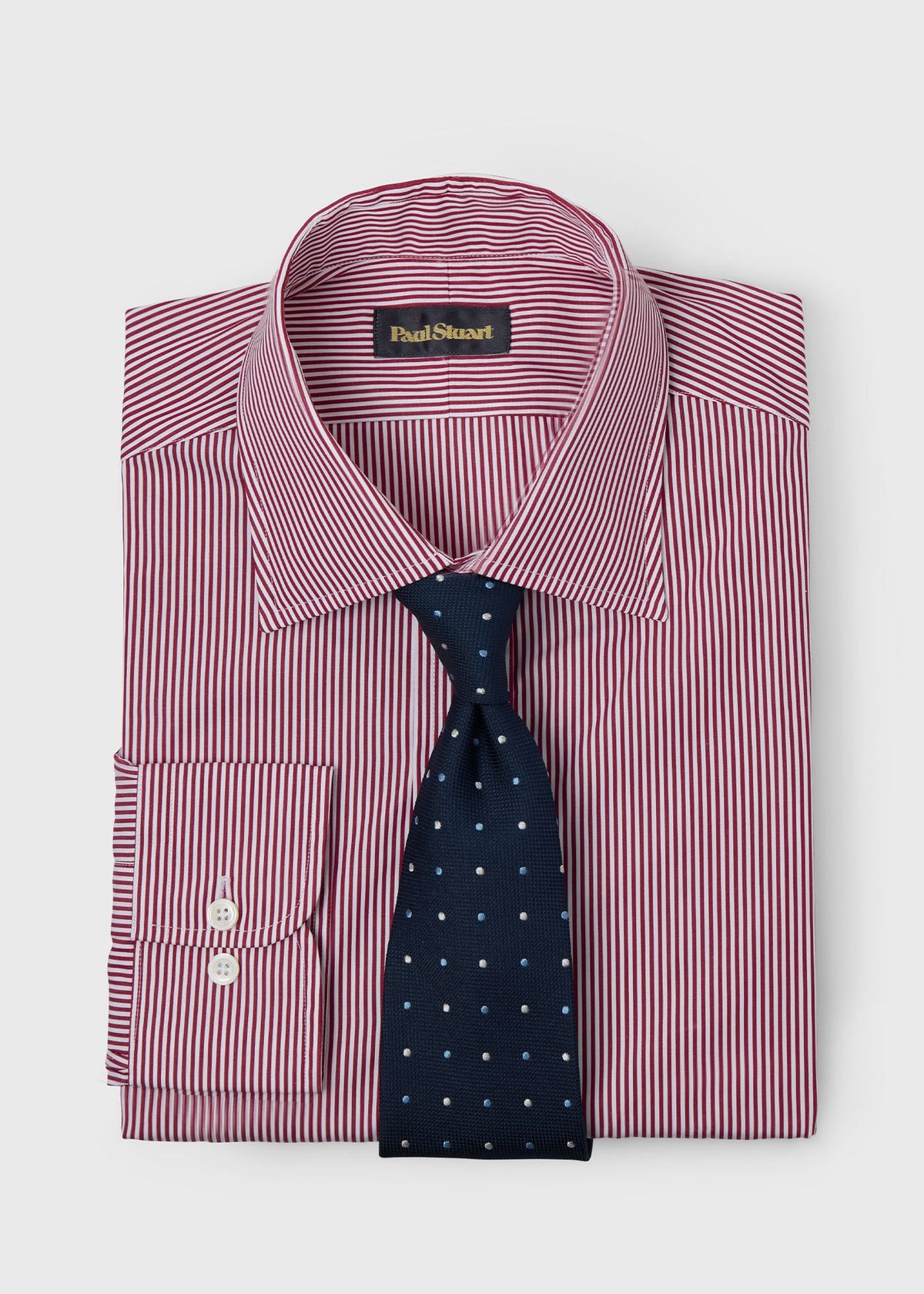 Paul Stuart New | Pencil Stripe Spread Collar Dress Shirt