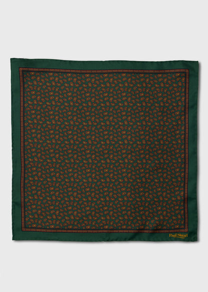 Paul Stuart Deals | Micro Paisley Silk Pocket Square
