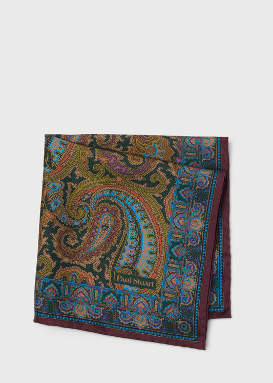 Paul Stuart Popular | Paisley Silk Pocket Square