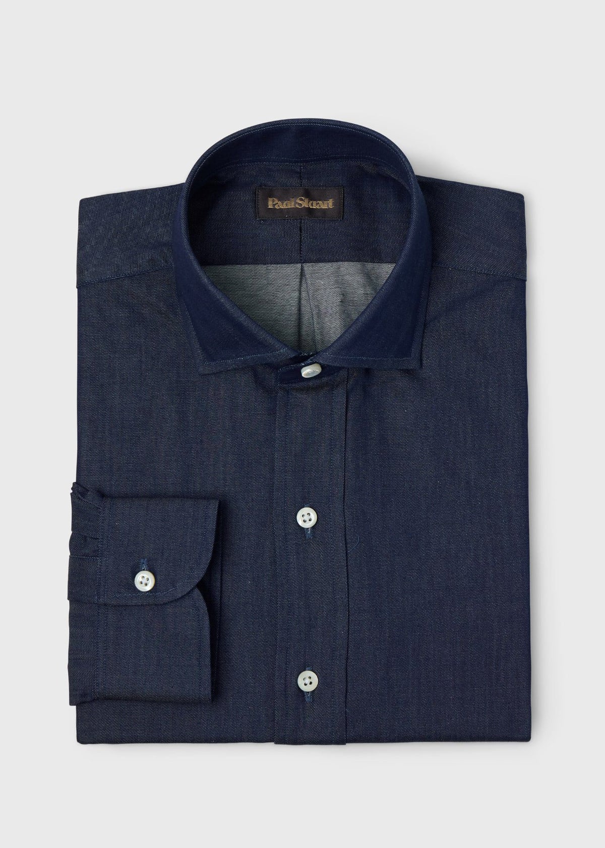 Paul Stuart Great Value | Denim Spread Collar Shirt